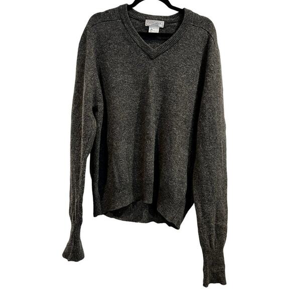 Club Classics Price Club Men Large Pure Lambswool Pullover Sweater Grey Warm - Picture 1 of 5